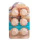 Szilikon muffinsütő forma – virág mintás, 6 adagos – 30 × 19 × 4,1 cm