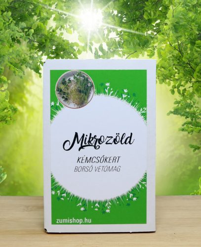 Mikrozöld borsó kémcsőkert (Egész évben felhasználható, borsó mikrozöld vetőmag)