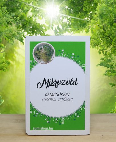 Mikrozöld lucerna kémcsőkert (Lakásban is termeszthető lucrna mikrozöld vetőmag)