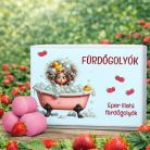 Eper illatú fürdőgolyó válogatás (8 db) - illatos fürdőélmény és ajándék nőknek - Zümishop