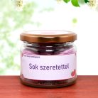 Feliratos eper illatú 10 db fürdőgolyó-Sok szeretettel