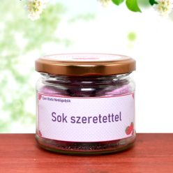 Feliratos eper illatú 10 db fürdőgolyó-Sok szeretettel
