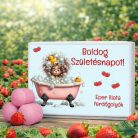 Eper illatú feliratos fürdőgolyó szett 8 db - wellness születésnapi ajándék nőknek - Zümishop