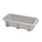 Szilikon püspökkenyér sütőforma – 27,5 × 12,5 × 6,2 cm – szürke
