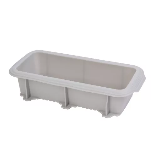Szilikon püspökkenyér sütőforma – 27,5 × 12,5 × 6,2 cm – szürke