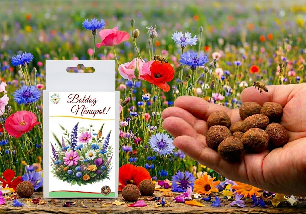 nőnapi viráglabda ajándék